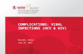 Complications: Viral Infections (HCV & HIV)