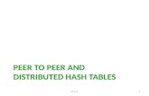 Peer to Peer and Distributed Hash Tables
