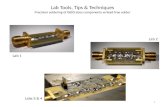 Lab Tools, Tips & Techniques P recision  s oldering of 0603-sizes components w/lead-free solder
