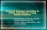 Pyramid Shaped Societies in China and China’s Long Modernization