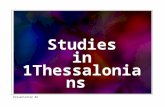 Studies in 1Thessalonians