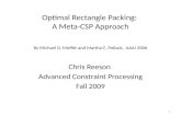 Optimal Rectangle Packing:  A Meta-CSP Approach