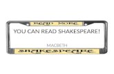 YOU CAN READ SHAKESPEARE!
