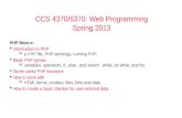 CCS 4370/6370: Web Programming Spring 2013