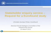 Stakeholder enquiry service –  Request for a Eurofound study