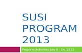 SUSI Program 2013