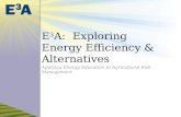 E 3 A:  Exploring Energy Efficiency & Alternatives