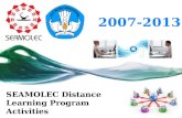 SEAMOLEC Distance Learning Program Activities