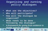 Organising and running policy dialogues