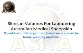 Skinsan  Volumes For Laundering Australian Medical Sheepskin