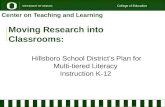 Moving Research into  Classrooms: