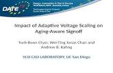 Impact of Adaptive Voltage Scaling on Aging-Aware Signoff