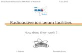 Radioactive ion beam facilities