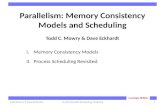 Parallelism: Memory Consistency Models and Scheduling Todd C. Mowry & Dave  Eckhardt