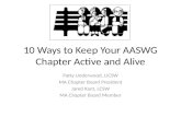 10 Ways to Keep Your AASWG Chapter Active and Alive