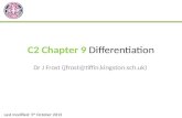 C2 Chapter 9  Differentiation