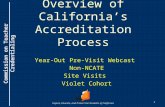 Overview of California’s Accreditation Process