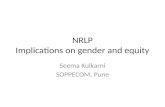 NRLP Implications on gender and equity