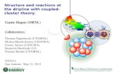 S tructure and reactions at the  dripline  with coupled-cluster theory.