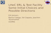 LHeC  ERL & Test Facility Some Initial Choices and Possible Directions