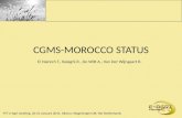 CGMS-MOROCCO STATUS