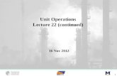 Unit Operations Lecture  22 (continued)