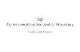 CSP Communicating Sequential Processes