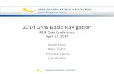 2014 GMS Basic  Navigation NDE Data Conference April 14, 2014
