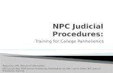 NPC Judicial Procedures: