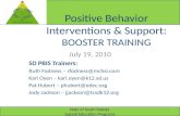 Positive Behavior Interventions & Support:  BOOSTER TRAINING