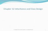 Chapter 12 Inheritance and Class Design