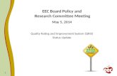 EEC Board Policy and  Research Committee Meeting May 5, 2014