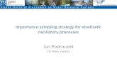 Importance sampling strategy for stochastic oscillatory processes