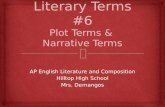 Literary Terms #6 Plot Terms &  Narrative Terms