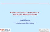 Radiological Design Considerations of  Synchrotron Radiation Facilities