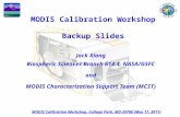 MODIS Calibration Workshop Backup Slides