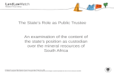 The State’s Role as Public Trustee