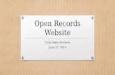 Open Records Website