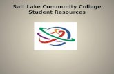 Salt Lake Community College Student Resources