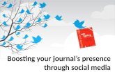 Boosting your  journal’s  presence through social media