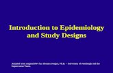 Introduction to Epidemiology and Study Designs