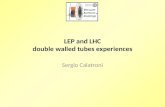 LEP and LHC double walled tubes experiences