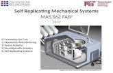 Self Replicating Mechanical  Systems MAS.S62  FAB 2 3.6.12