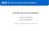 Achieving Sustainability Chuck  Eckman Lynn Copeland