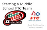 Starting a Middle School FTC Team