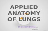 APPLIED ANATOMY OF LUNGS