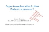 Organ transplantation in New Zealand:  a panacea  ?