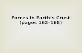 Forces in Earth’s Crust (pages 162–168)