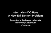 Internalists  DO Have A New Evil Demon Problem