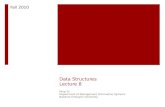 Data Structures Lecture 8